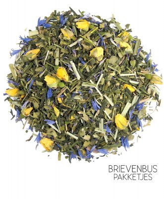 losse thee,thee,thee en accessoires,Van Gogh Melange,groene thee,rozen,lente thee,groene thee met zacht karakter